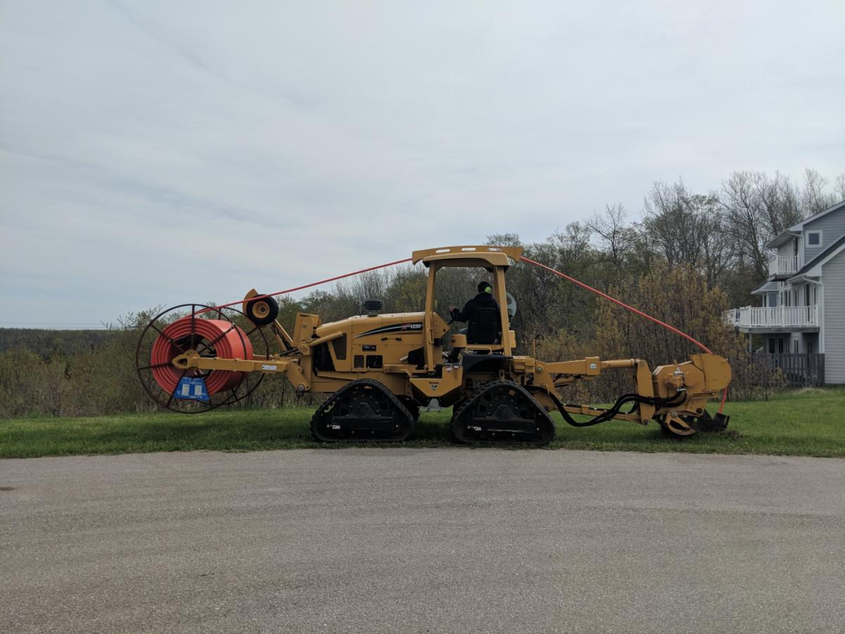 Plowing Fiber